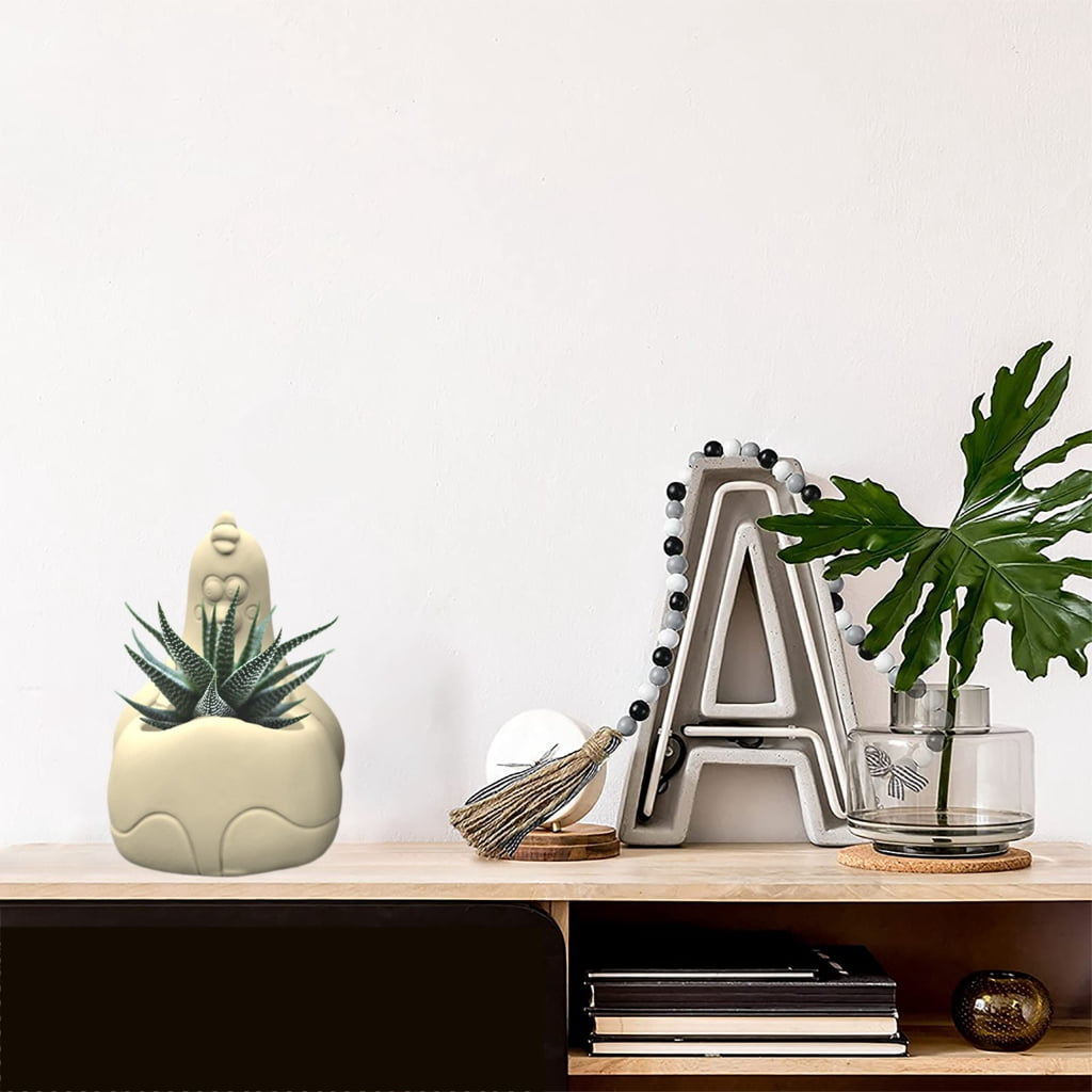Planter Silicone Hen Flower Pots Epoxy Resin for Holder Pen Holder Vase Mold Home Decor