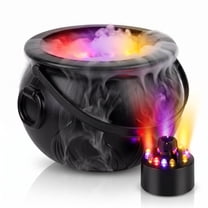 Gothic Candy Machine PMU 2pc Cauldron set, 10in Black Cauldron w/Mist Maker & Multicolor ...