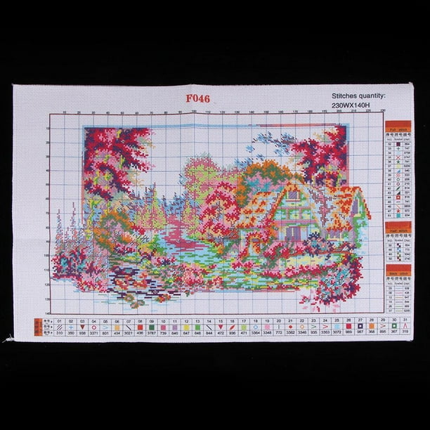 Kit Broderie Débutant Complet Avec 3 Tissus Motifs Estampillés, Cerceau Bambou 20cm, Fils, Aiguilles Et Ciseaux - Idéal Créativité
