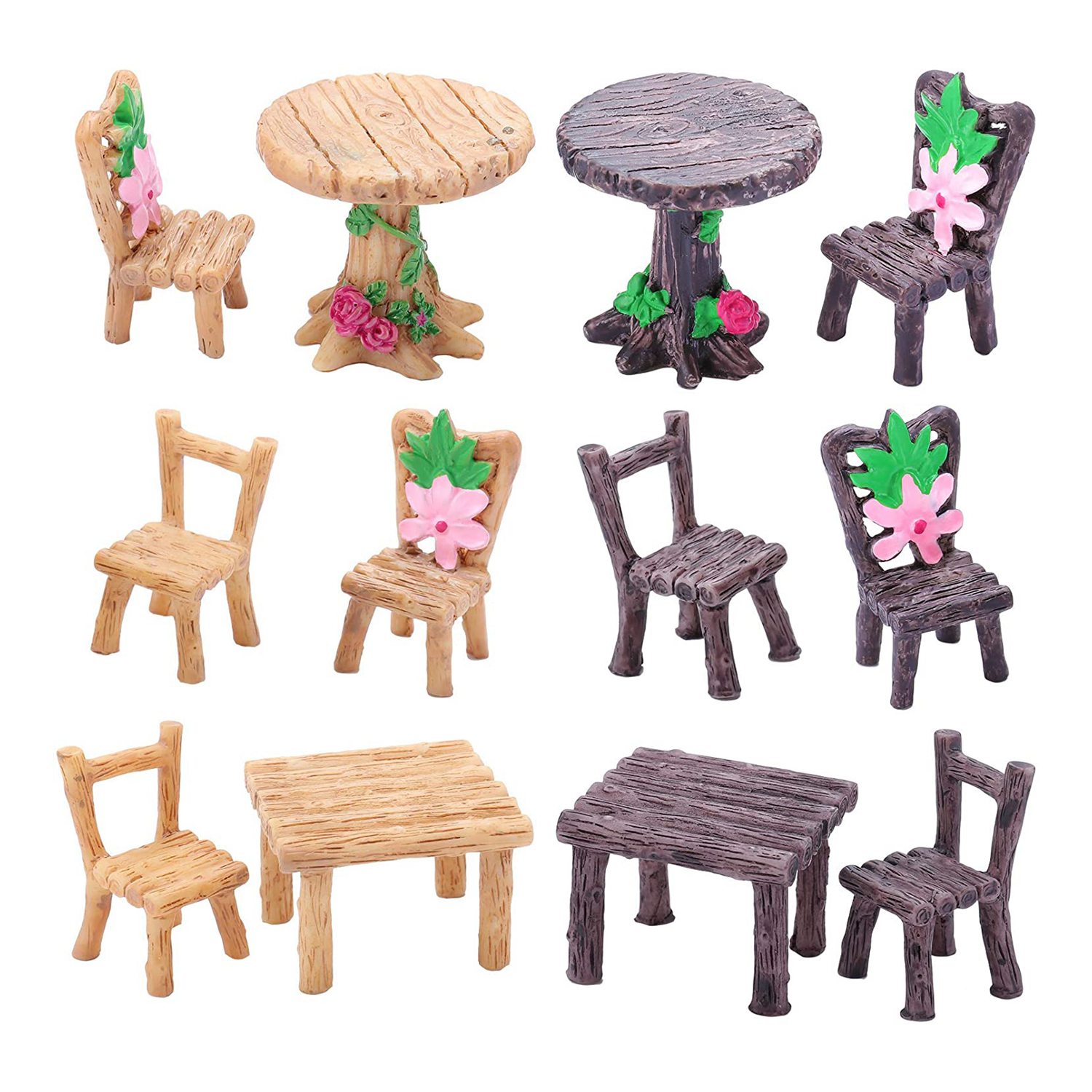 how to make miniature garden furniture