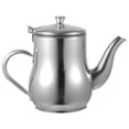 thumbnail image 1 of WORGEOUS Aceite de acero inoxidable hervidor de hervidor de acero inoxidable Filador de aceite de olla dispensador de aceite con colador extraíble, 1 of 8