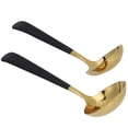 thumbnail image 1 of Cuchara de cocina, 2 uds., utensilio de cocina para sopa de acero inoxidable, cuchara ranurada, mejore su experiencia, 1 of 8