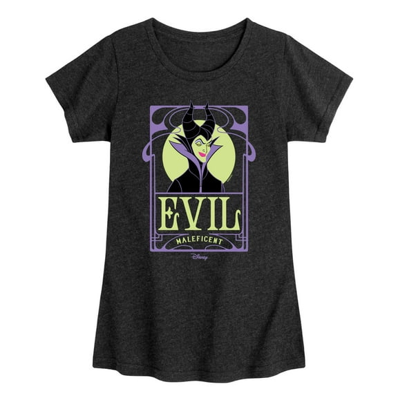 Disney Villains - Evil Maleficent - Toddler & Youth Girls Short Sleeve Graphic T-Shirt
