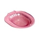 thumbnail image 2 of Baño de asiento para ancianos, bidé para mujeres, baño de cadera portátil con orificios de drenaje para bordes de inodoro de varios tamaños, redondo, Rosa Yinane Tina de baño de asiento, 2 of 8