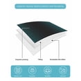 thumbnail image 5 of Teal Black Ombre Summer Quilt Set Full Size, Soft Microfiber Quilted Bedding Set with 2 Pillow Shams, Gradient Contemporary Abstract Art Lightweight All Season Bedspread Coverlet for Bedroom 78"x90", 5 of 6