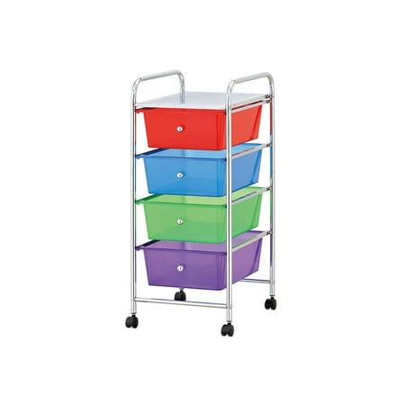 Chariot Utilitaire Mind Reader Avec Tiroirs - Organisateur De Linge Et Rangement - Noir