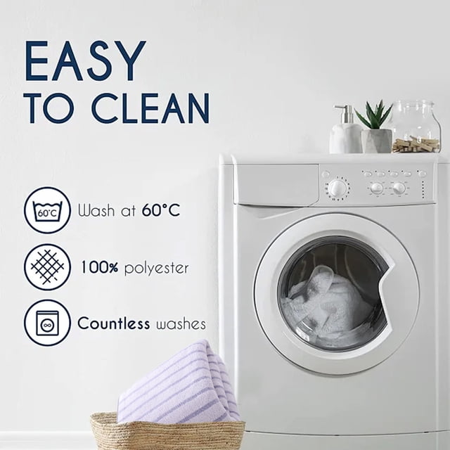 Toalla de felpa | Toalla de baño a rayas para ducha y cara | Toalla suave, absorbente y de secado rápido que no suelta pelusa para hombres, mujeres y niños