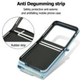 thumbnail image 4 of Allytechgroup for Motorola Razr+ 2024 Wallet Case, Stylish Practical Protective Premium PU Leather Cards Slots Hand Wrist Crossbody Strap Phone Case for Motorola Razr+ 2024, Blue, 4 of 6