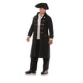 thumbnail image 1 of Black Pirate Coat and Hat Costume Set, 1 of 2