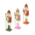 thumbnail image 3 of 3 Pieces Wooden Nutcracker Ornaments Christmas Decoration Photo Props Decorative, 3 of 9