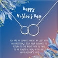 thumbnail image 2 of Happy Mother's Day Card and Necklace - Gift for Her - Gift for Mom - Silver Infinity Rings Pendant Jewelry - Jewelry Gift - Motivational Card - Ships Next Day!, 2 of 3