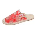 thumbnail image 2 of NOKIO Clearence Women’s Asian-Style Floral Mesh Sandals Breathable Indoor Slides Medium Width Non-Slip Sole Lightweight House Slippers for Summer, 2 of 6
