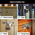 thumbnail image 2 of Candado combinado Master Lock 178EC2 negro, paquete de 2, 2 of 6