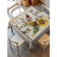 thumbnail image 6 of Sunflower Table Cloth, Waterproof Tablecloth for Square Tables, Vintage Botanical Reusable Washable Fabric Table Cover for Restaurant Kitchen Dining Tables 60"x60" Farmhouse Retro Floral, 6 of 9