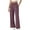 Muted Pink, variant on Wide Leg Pants for Women High Waist Yoga Pants Pull On Flare Trousers Casual Joggers for Women with Pockets Size S