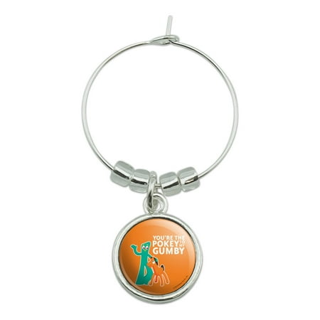 You're The Pokey To My Gumby Best Friends Wine Glass Charm Drink (Best Glasses For My Face)