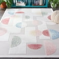 thumbnail image 3 of SAFAVIEH Sarasota Toria Geometric Indoor/Outdoor Area Rug, Grey/Pink, 8' x 10', 3 of 9