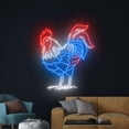 thumbnail image 3 of Handmadetneonsign Rooster 4th Of July Neon Sign, Independence Day Art Decor, USA Celebration Wall Decor, 3 of 5