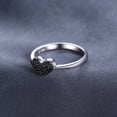thumbnail image 2 of Jewelrypalace 0.14ct Genuine Spinel Love Heart Ring 925 Sterling Silver, 2 of 6