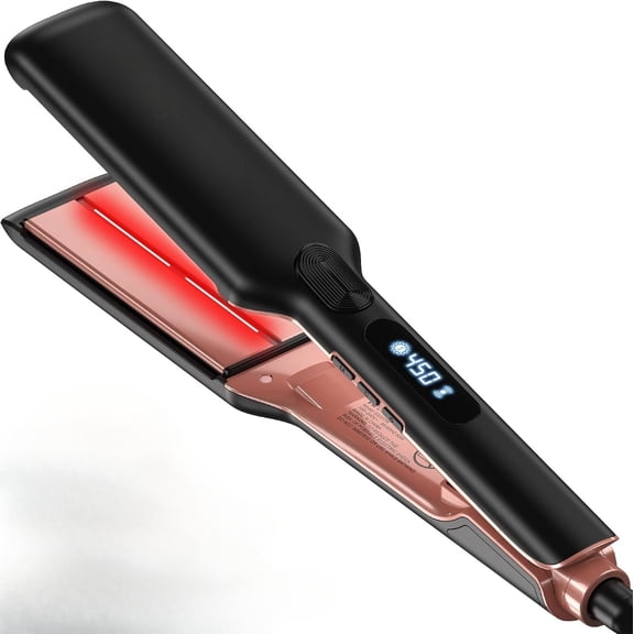 1.75" Wide Ceramic Hair Straightener for Women,Infrared Ionic Flat Iron