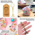 thumbnail image 4 of Efavormart 10 Pack Bronze Plastic Paris Eiffel Tower Keychain Party Favor, Wedding Bridal Shower Souvenirs With Thank You Tag - 4", 4 of 6