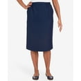 thumbnail image 4 of Alfred Dunner Womens Petites Knee Length Back Slit Pencil Skirt, 4 of 6