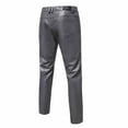 thumbnail image 4 of fartey Men Plus Size Leather Pants Trendy Business Slim Fit Motorbike Trousers with Pockets Zipper Button Straight Leg Pant, 4 of 4