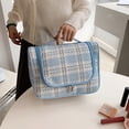 thumbnail image 4 of Bolso De Cosméticos Bolsa de cosméticos para mujer, bolsa de ducha tejida con gancho para colgar, bolsa de baño (azul cielo L) Ndcxsfigh Para Estrenar, 4 of 6