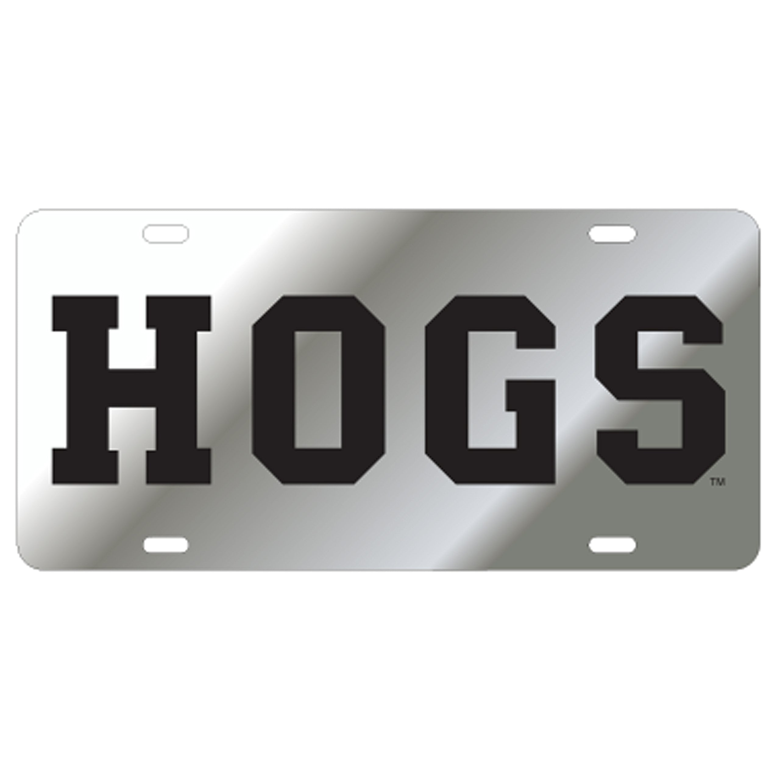 Arkansas Razorbacks TAG (LASER SIL/BLK HOGS (11057))