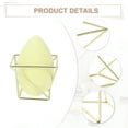 thumbnail image 3 of Unique Bargains Square Beauty Egg Holder Drying Stand Cosmetic Egg Holder Metal Sponge Egg Case Gold Tone, 3 of 7