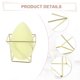 thumbnail image 3 of Soporte cuadrado para huevos de belleza Unique Bargains Tono dorado, 3 of 7