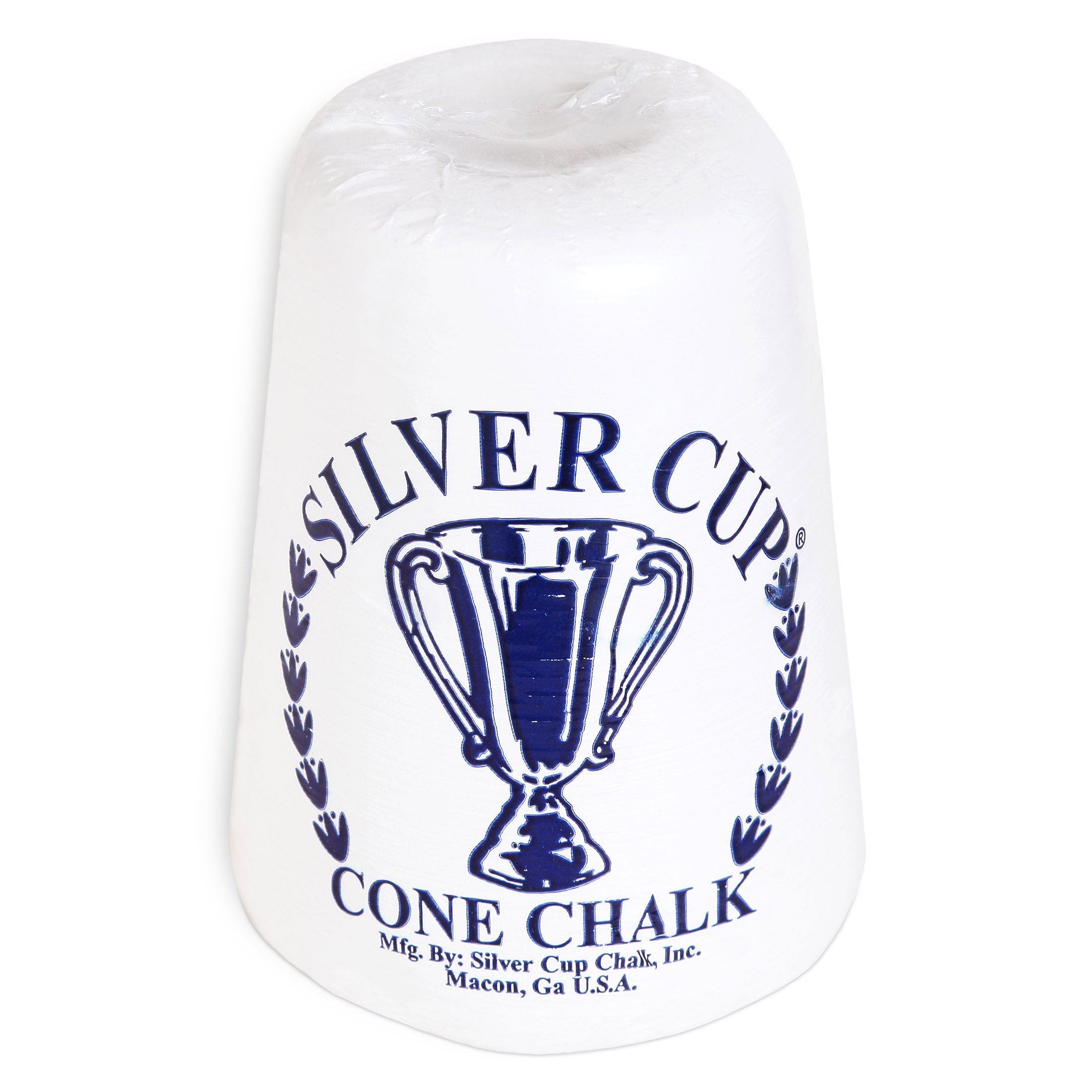 Silver Cup Billiard Cone Chalk White
