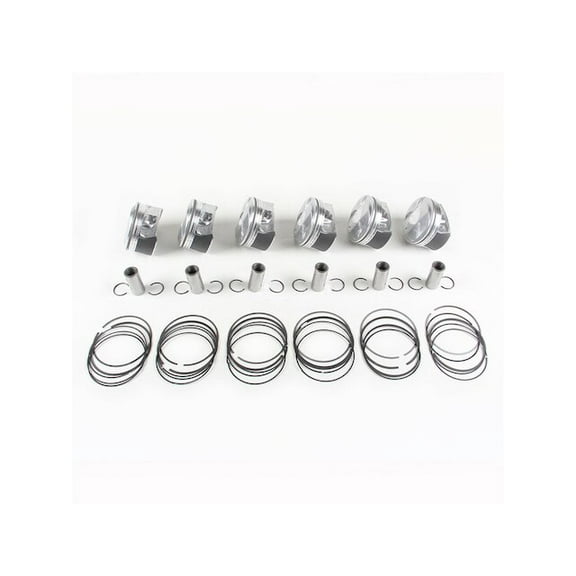 Left Piston Kit - Compatible with 2012 - 2015 Chevy Camaro 3.6L V6 LFX VIN 3 2013 2014