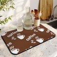 thumbnail image 3 of Premium Coffee Bar Mat (19.5x12in) - Unmatched Absorption & Stain Concealing, Anti-Slip, Perfect for Safeguarding Countertops Coffee Drying Mat Doubles as Efficient Kitchen Dish Drying Mat, 3 of 7