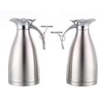 thumbnail image 4 of Silver Vacuum Insulated Carafe 2l Kitchen Stainless Steel Coffee Pot House Hot Water Bottle, 4 of 4