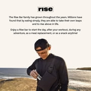 Rise Whey Protein Bars - Mocha Almond | Breakfast Bar & Protein Snack | 14g Protein, 4g Fiber | Just 6 Ingredients | Gluten-Free, Soy-Free | 12 Count