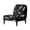 White Feathers on Black, variant on HELLHERO Hummingbirds and Hydrangeas Armless Accent Chair Cover, Anti Scratch Stain Protection Armless Chair Slipcover for Hotel Living Room