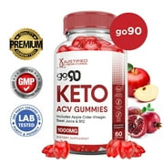 Go 90 Keto ACV Gummies 1000MG Dietary Supplement 60 Gummys