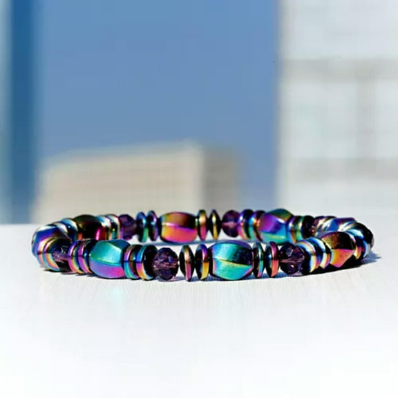 EOEMY Charm Therapy Health Care Magnet Hematite Beads Bracelet Fashion Men Jewelry-Hematite9