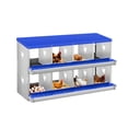 thumbnail image 1 of Yeshouse Nido para gallinas de 6, 8 y 10 agujeros, de acero galvanizado inoxidable, para gallinas, fácil de recoger y limpiar, 1 of 7