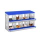 thumbnail image 1 of QinaQin Caja nido para gallinas de 6, 8 o 10 huecos, fabricada en acero galvanizado resistente al óxido, fácil recolección de huevos y limpieza, 1 of 7