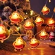 thumbnail image 1 of Nueva cadena de luces LED navideñas con luces intermitentes, para el día de Navidad, con personajes de dibujos animados, muñeco de nieve, ambiente decorativo, 1 of 5