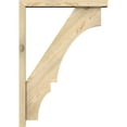 thumbnail image 3 of Ekena Millwork 4"W x 28"D x 40"H Balboa Block Rough Sawn Bracket w/ Offset Brace, Douglas Fir, 3 of 25