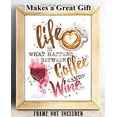 thumbnail image 2 of Life Is What Happens Between Coffee and Wine - 11x14 Unframed Typography Art Print - Great Coffee Shop/Bar Decor, 2 of 6
