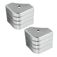 thumbnail image 4 of 2 Pieces Pontoon Corner Caps Aluminum Deck Bumper Heavy Duty for Boat Dock Marina Protection, 4 of 8
