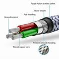 thumbnail image 4 of OPAL- Aux Cord 10Ft3.5Mm Audio Cable Male To Male Stereo Hi-Fi Sound Nylon ..., 4 of 6