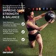 thumbnail image 3 of Aeromat Extreme Elite Medicine Ball 6LB, Yellow, 3 of 6