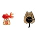 thumbnail image 1 of Estatua decorativa,Estatua de pez del Feng Shui chino,escultura koi,Reloj de pared,Reloj de pared decorativo con diseño de gato para sala de estar,silencioso,Reloj de pared de madera con, 1 of 8