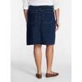thumbnail image 3 of Terra & Sky Women's Knee Length Denim Skirt, Sizes 16W-24W, 3 of 5