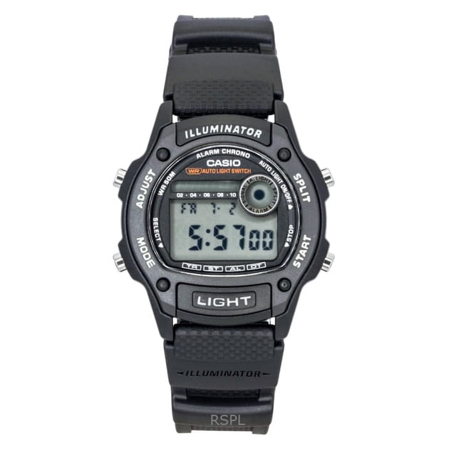 Casio Reloj Unisex W-220H-1AV de Cuarzo con Correa de Resina de Base Biológica Digital Estándar